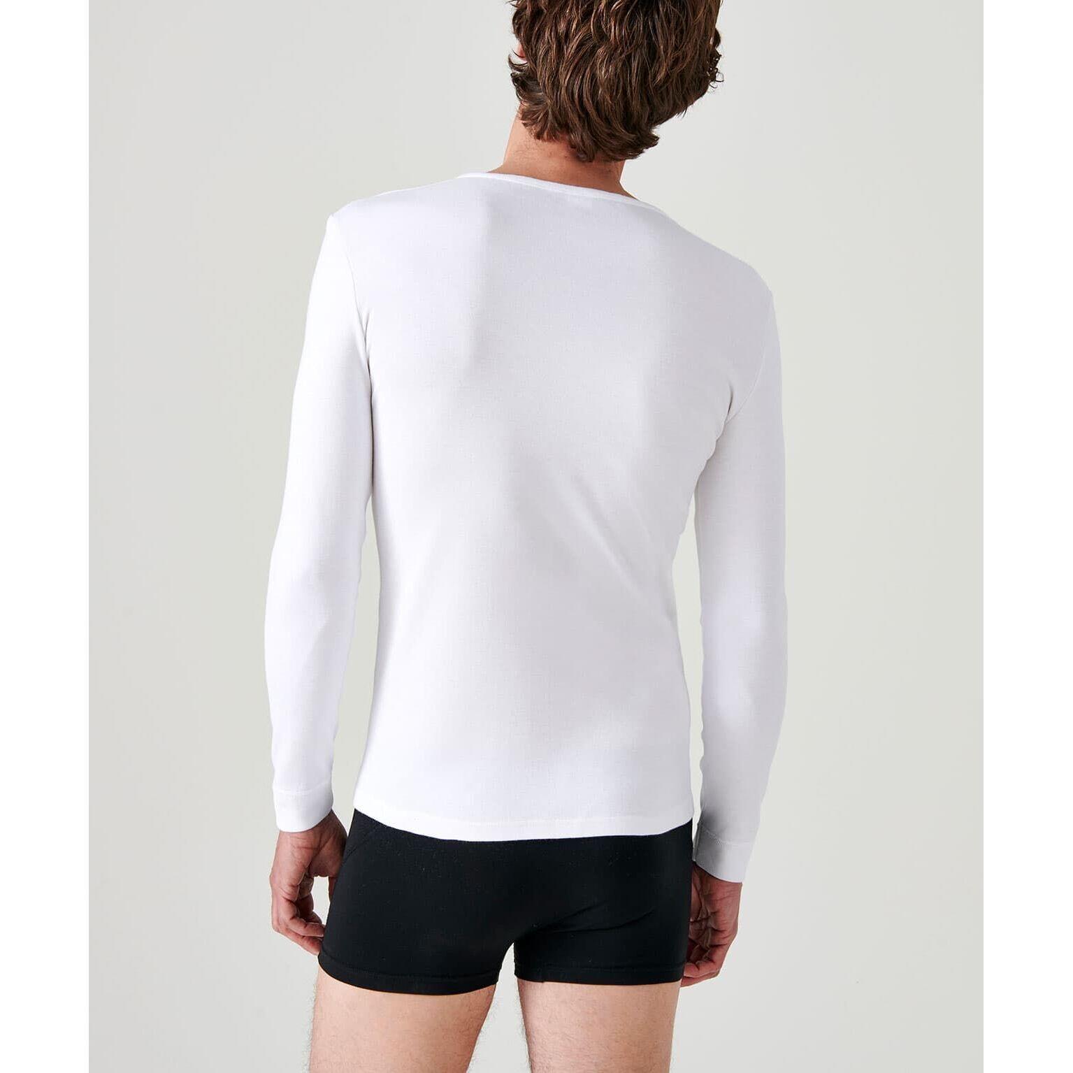 T-shirt manches longues col rond Damart Thermolactyl 2/4