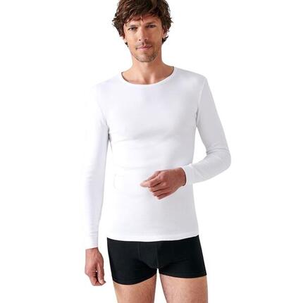 T-shirt manches longues col rond Damart Thermolactyl