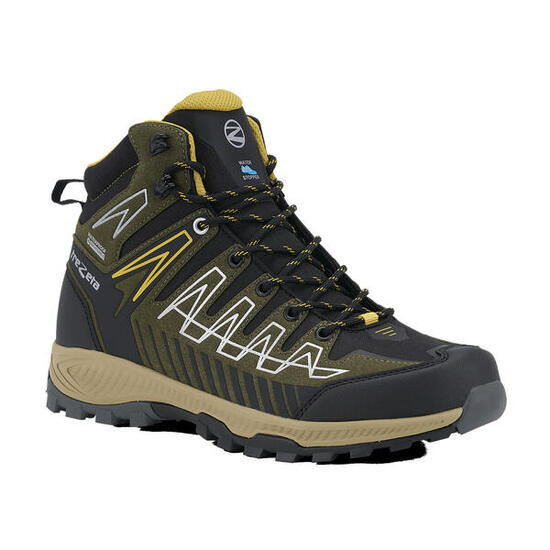 Scarpe Trekking Uomo THUNDER MID WP OLIVE - YELLOW