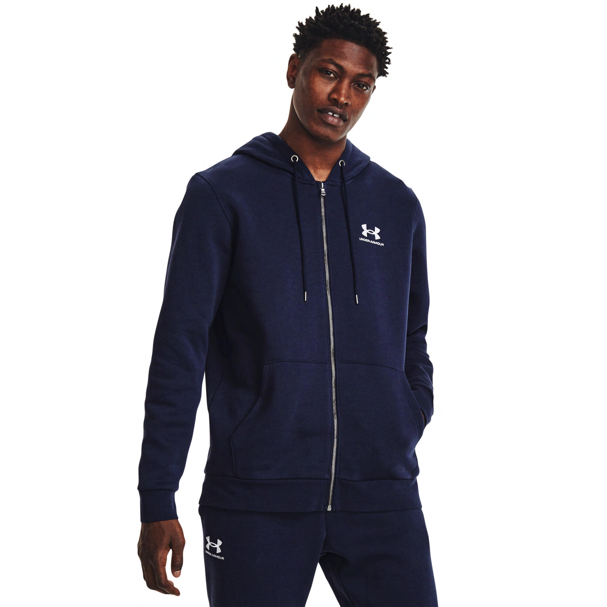 Under Armour Herren Kapuzenjacke Essential Fleece Full Zip 1373881 3/6