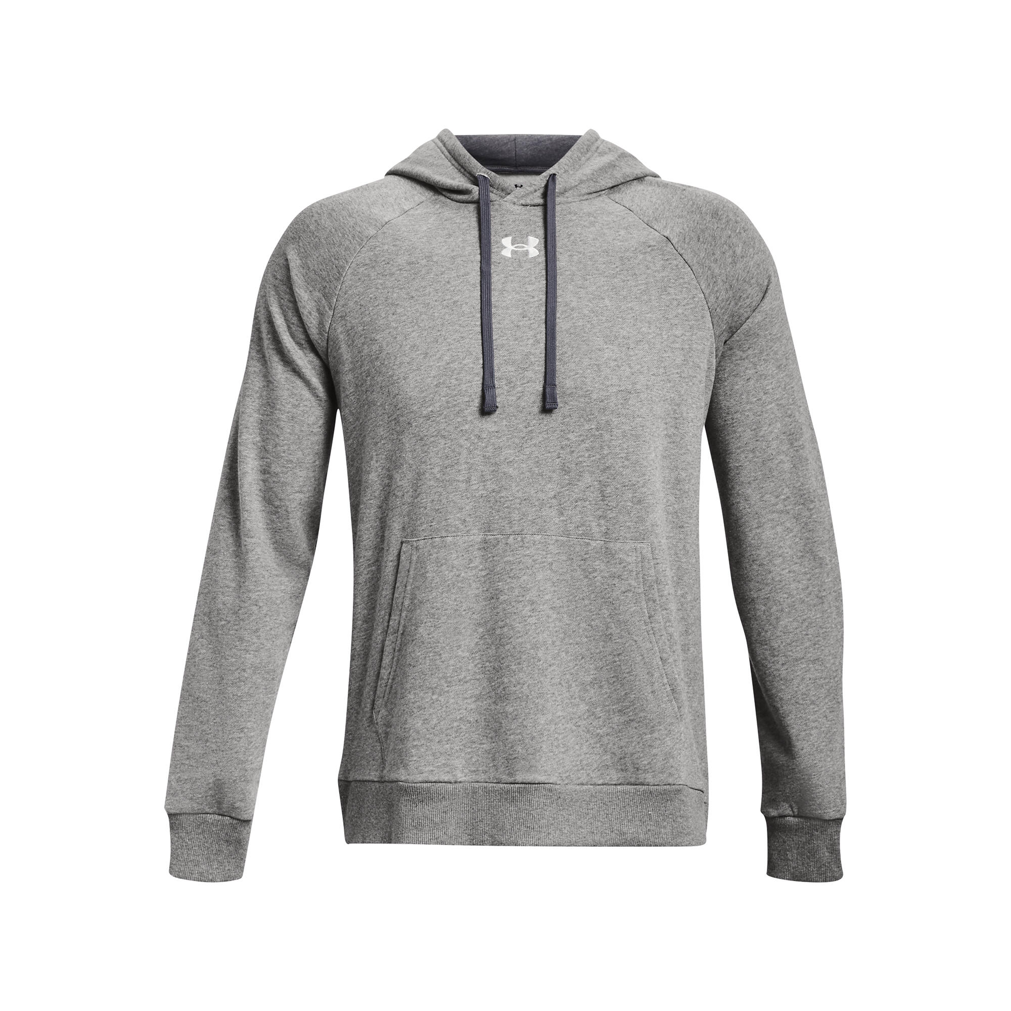 Under Armour - Sweatshirt À Capuche Under Armour Rival Fleece - Veste - Blanc|gris - 40 M - Decathlon