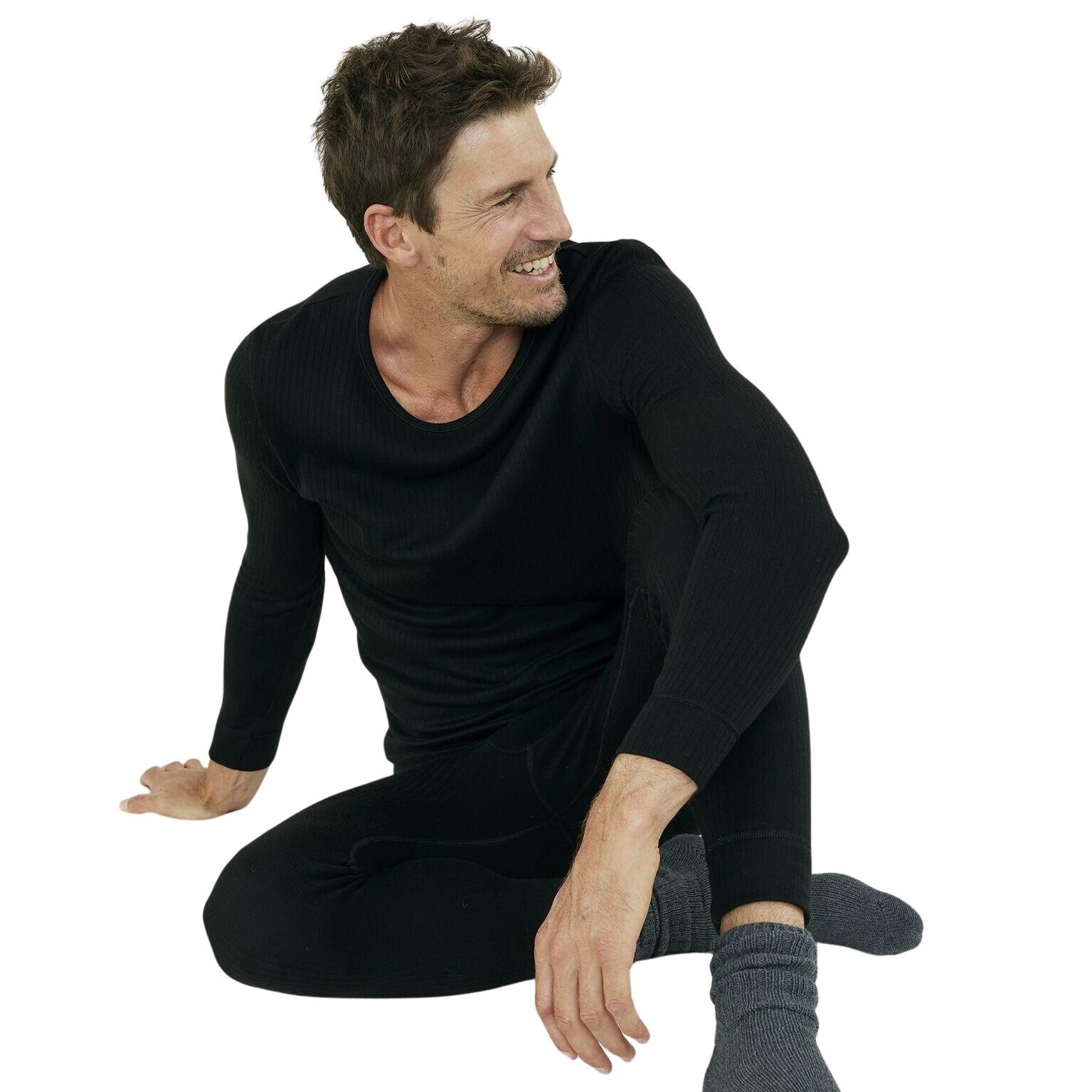 Damart - T-shirt Manches Longues Col Rond Damart Thermolactyl - T-shirt Manches Longues - Noir - Decathlon