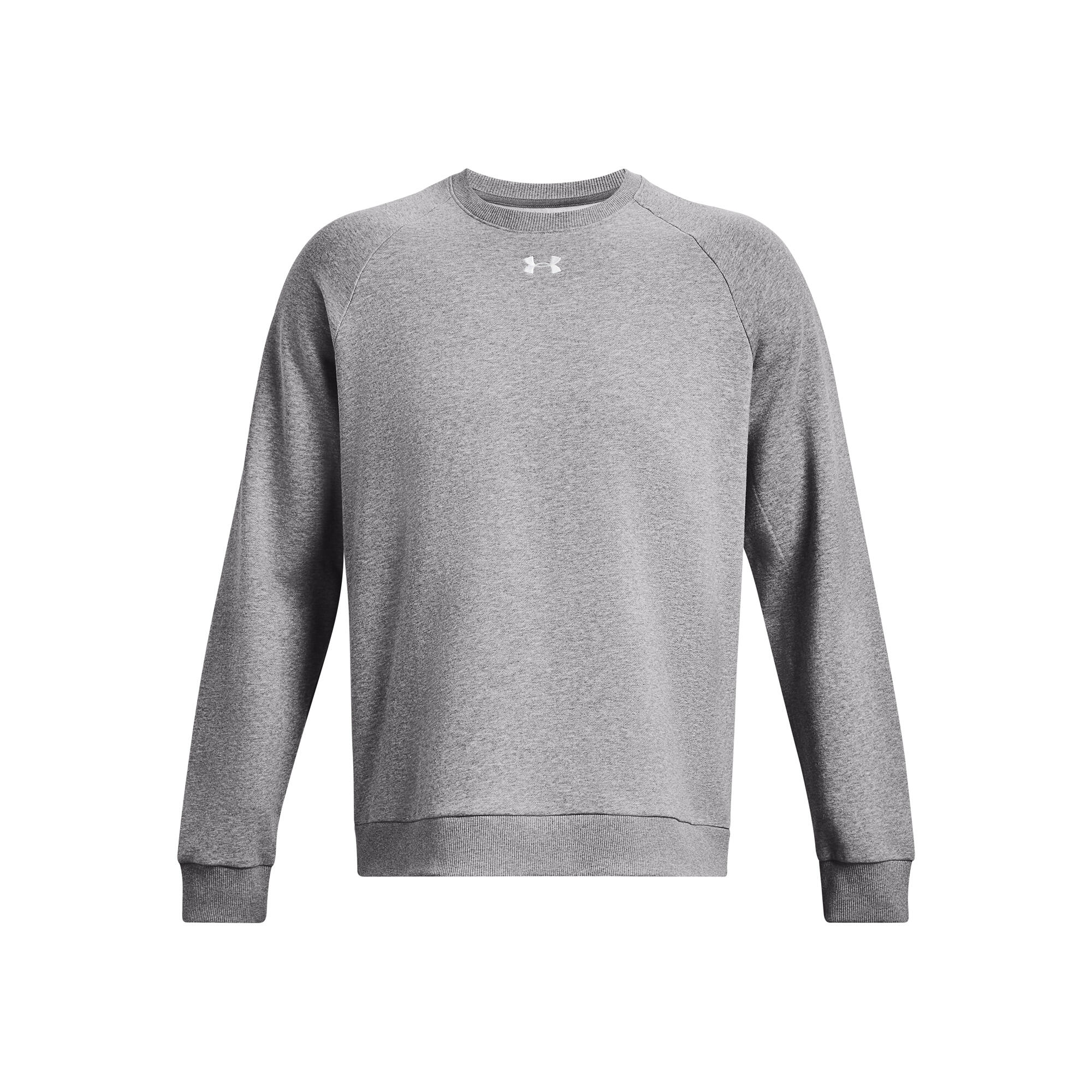 Under Armour - Sweatshirt Under Armour Rival Fleece Crew - Combinaison De Sudation - Blanc|gris - Decathlon