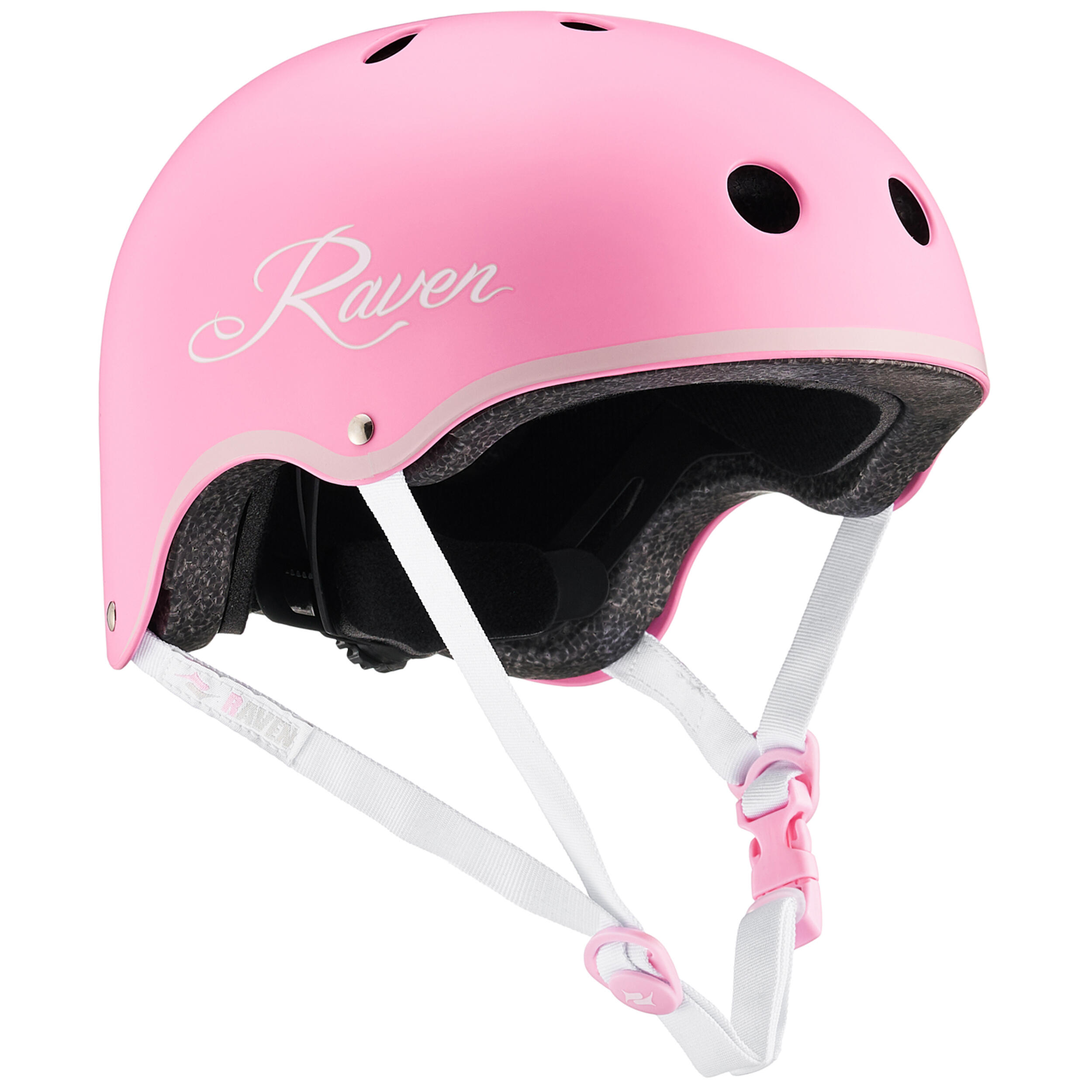 Raven - Casque De Vélo, Roller Et Skateboard Pour Enfants Et Adultes Essto Rose - Casque - Rose - 36 Xs - Decathlon