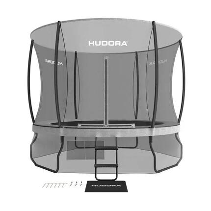 Trampoline HUDORA FANTASTIC COMPLET MAX 300 300 cm, gris/noir