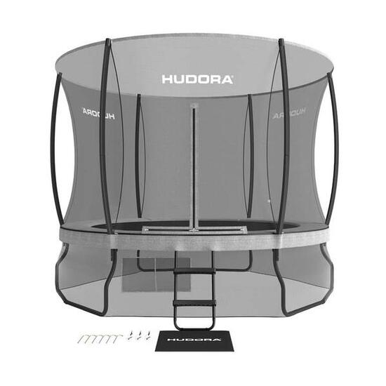 Trampoline HUDORA FANTASTIC COMPLET MAX 300 300 cm, gris/noir