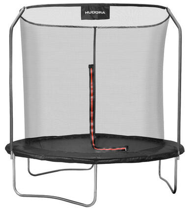 Trampoline Hudora Premier 250 cm acier galvanisé Rouge/Noir