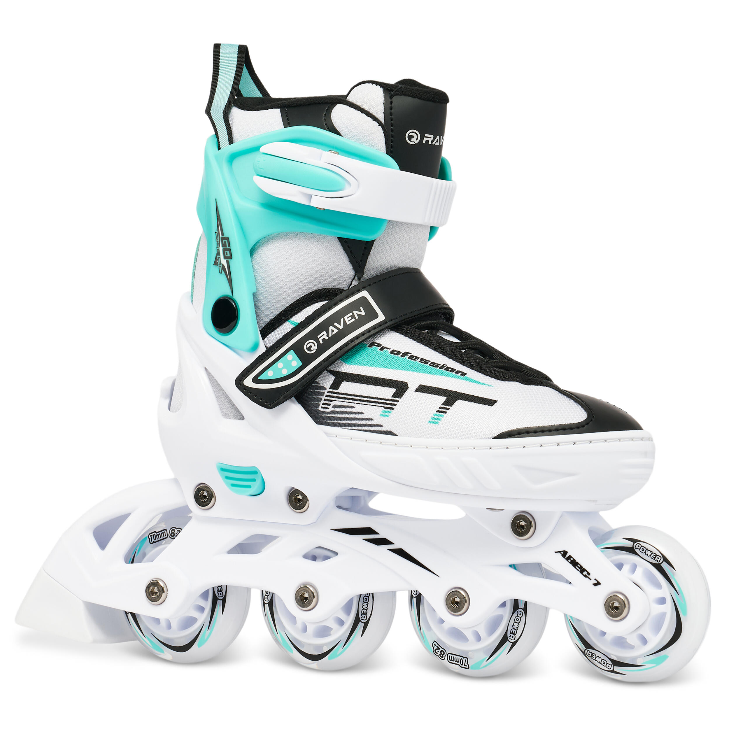 Patins em Linha ajustável Raven Profession Branco/Menta