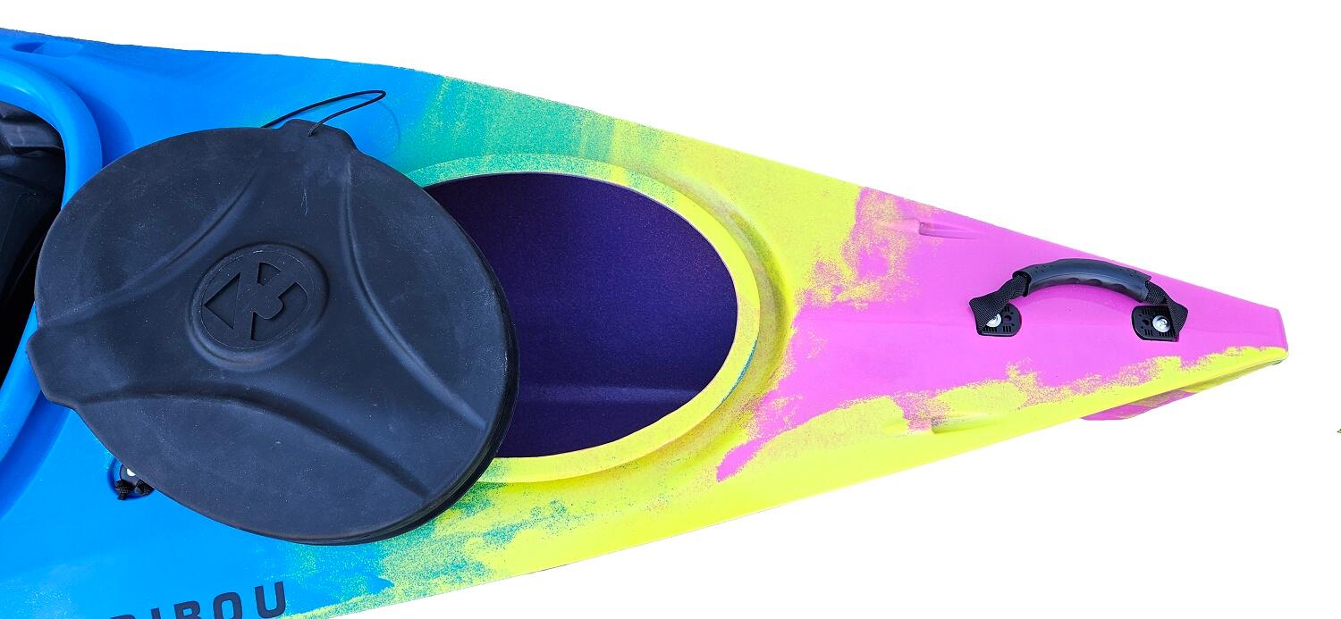 Kajak dwuosobowy do pływania Kayak Zone Caribou Adventure Lux z lukiem 5/7