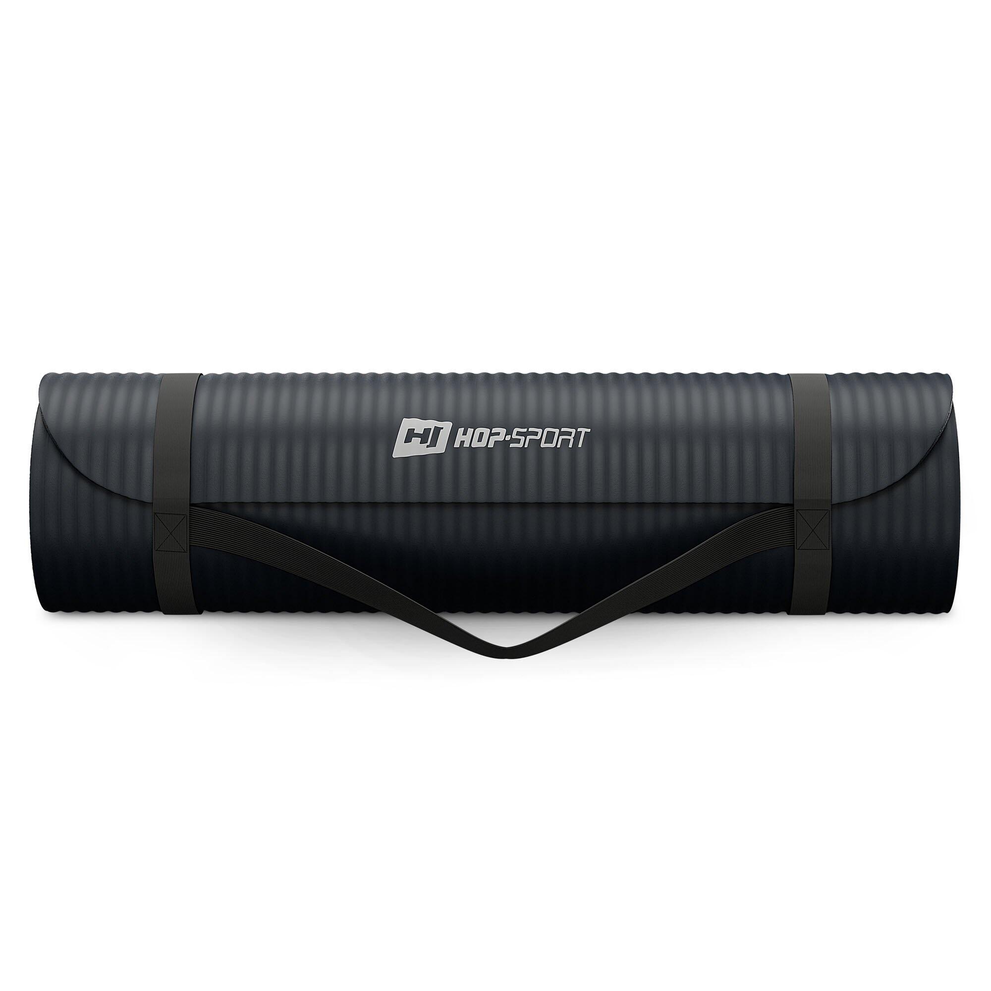 Tapettino per fitness, yoga o pilates NBR 1cm - nero - 190x60 cm 7/7