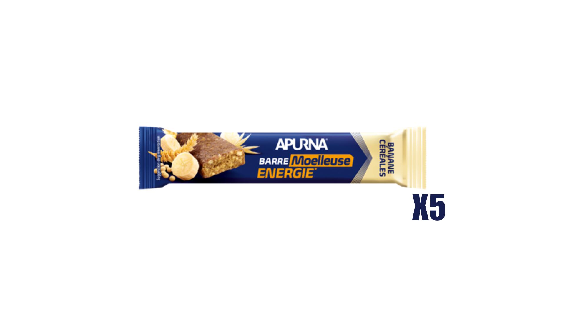 APURNA Scatola di 20 barrette Apurna Energie Moelleuse Banane Céréales