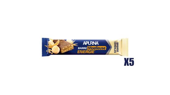Boîte de 20 barres Apurna Energie Moelleuse Banane Céréales