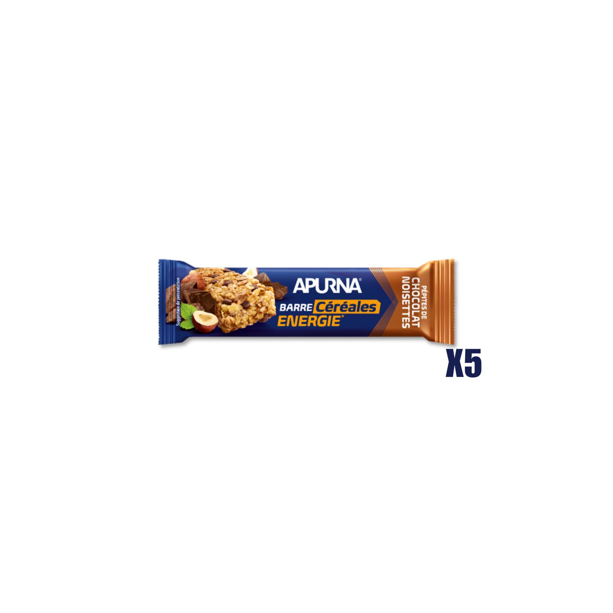 Apurna - Barres Énergétiques | Barre Energie Céréale (35g) | Chocolat Noisette - Barre Énergétique - Decathlon