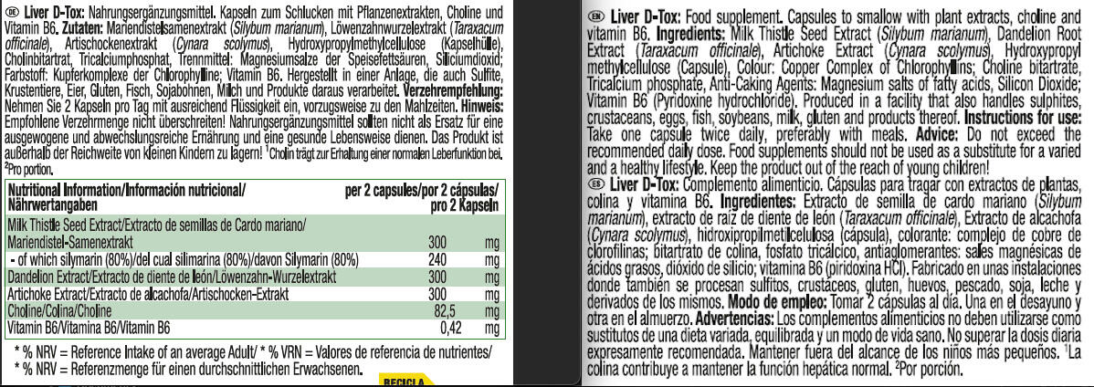 Draineur hépatique - Liver D-Tox Complex - 90 Gélules 3/3