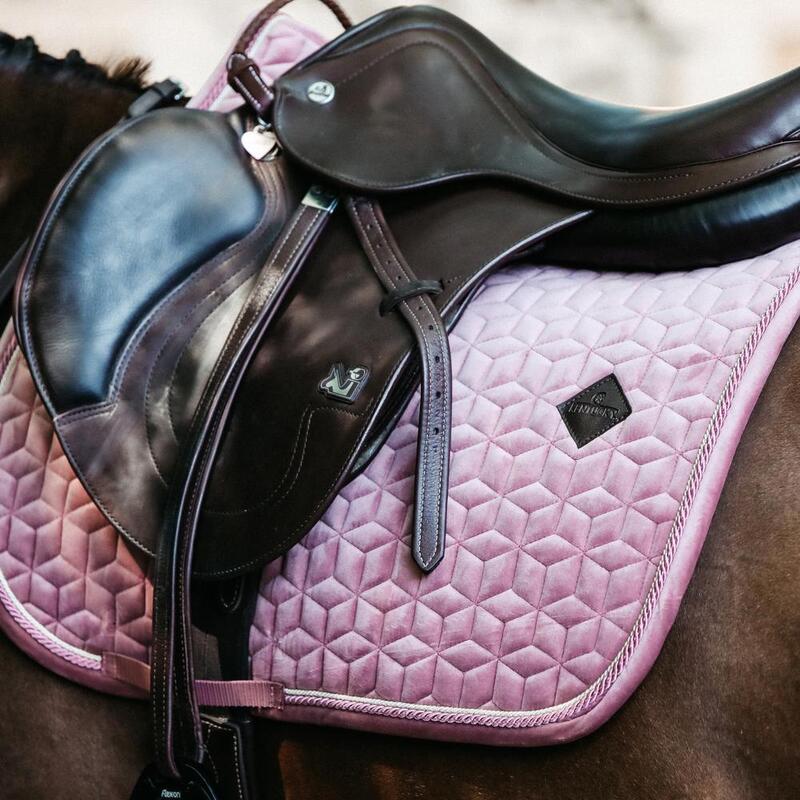 Kentucky Zadeldek Velvet Roze - Jumping
