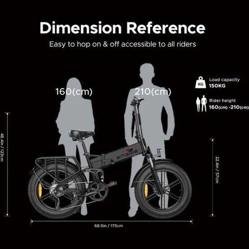 Engine X foldable electric bike, 250 watt motor power, top speed 25 km/h 7/7