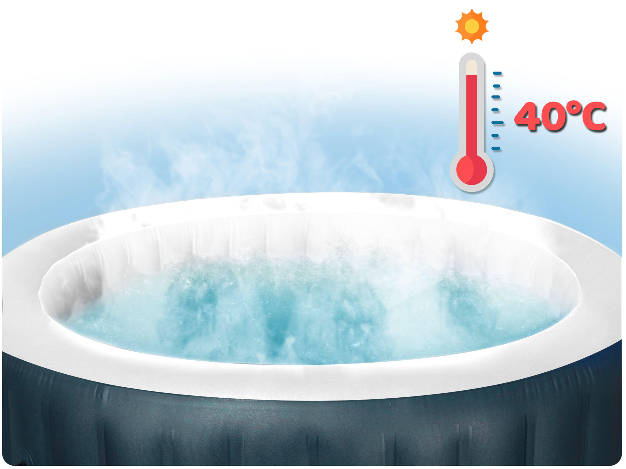 Dmuchane SPA ogrodowe AirJet Miami 6-osobowe hydromasaż Bestway 6/7
