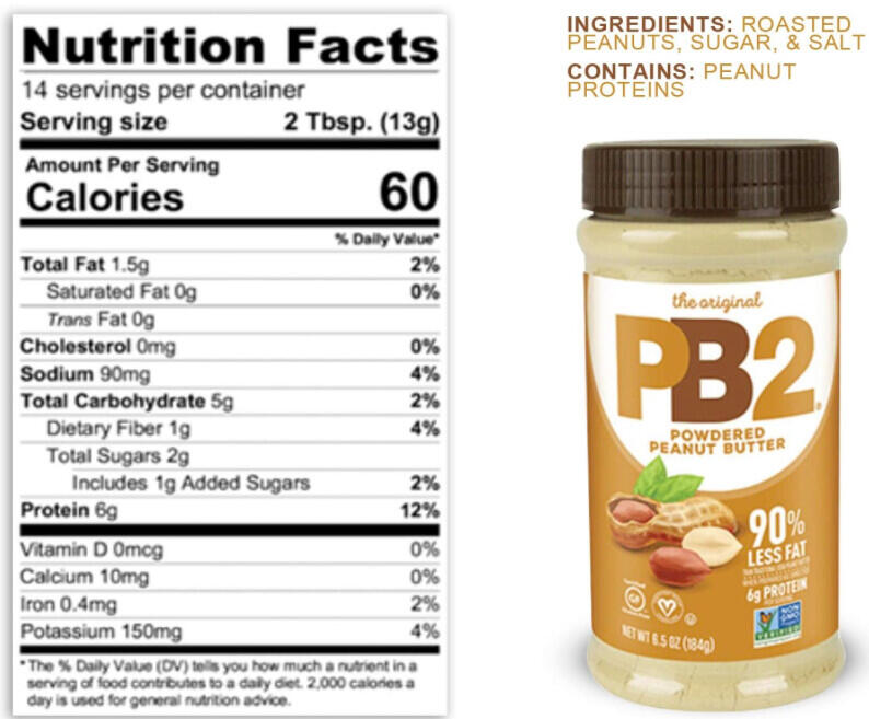 Beurre de cacahuète en poudre - PB2 Peanut Butter - Beurre de Cacahuète 3/3