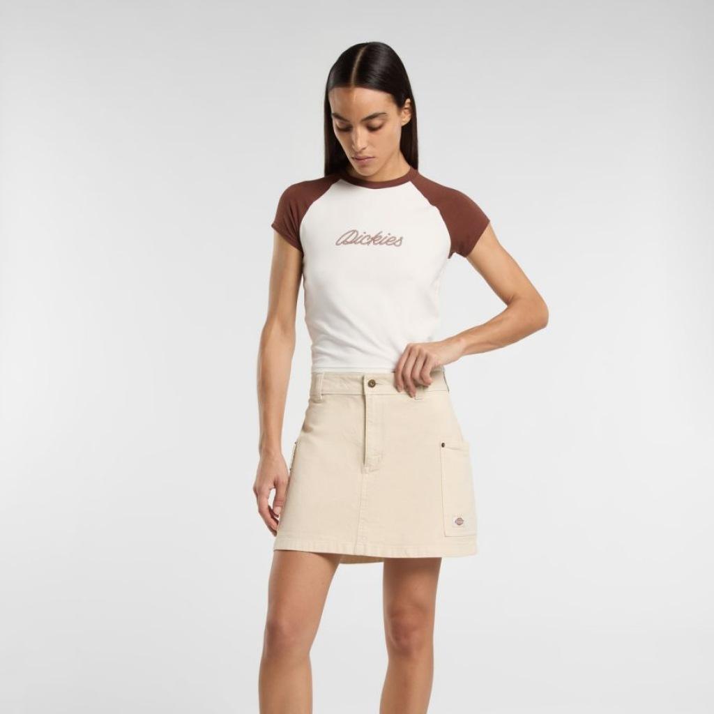 Dickies Model River Ranch Mini Skirt Barva Bílý 4/5