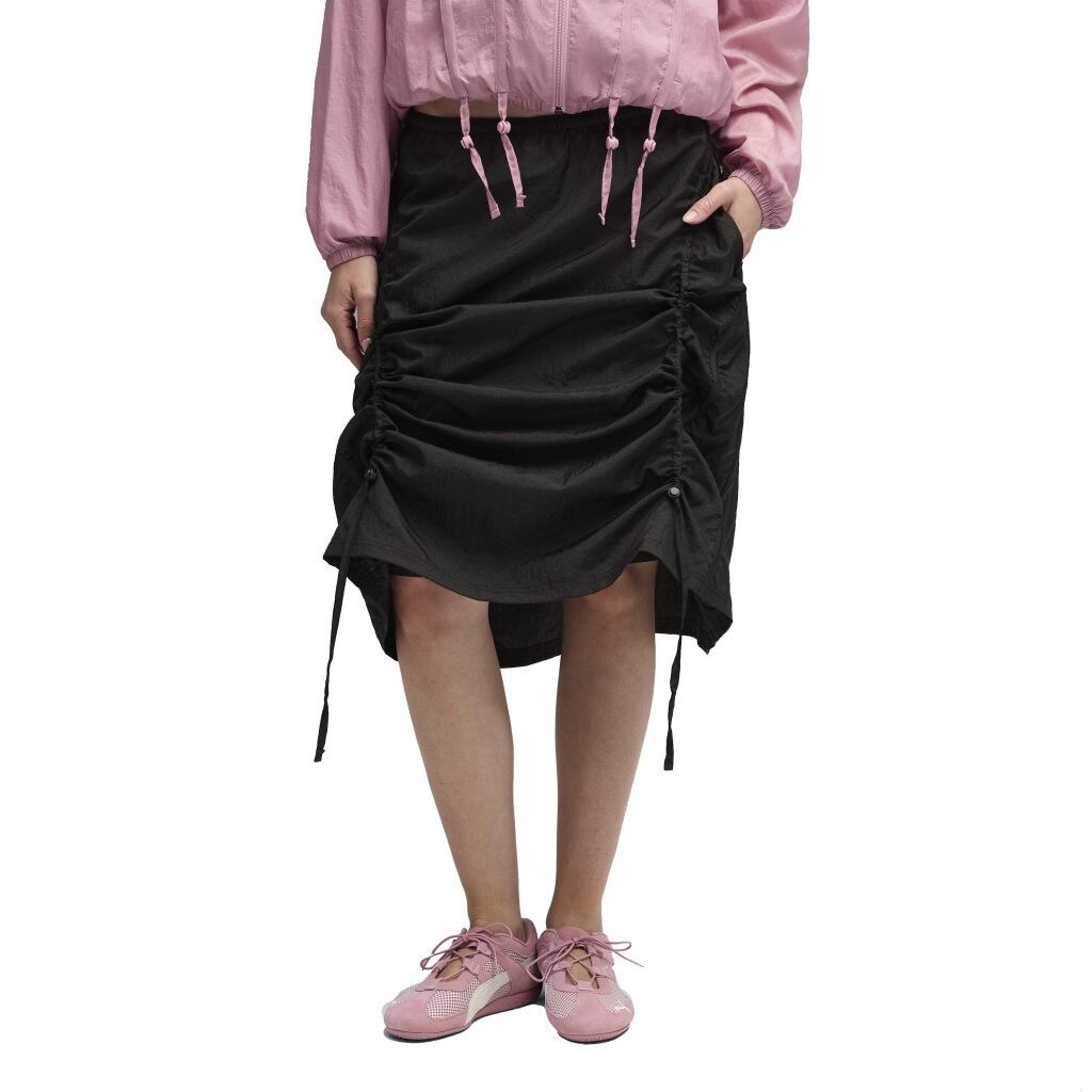 DARE TO WOVEN MIDI SKIRT 1/5