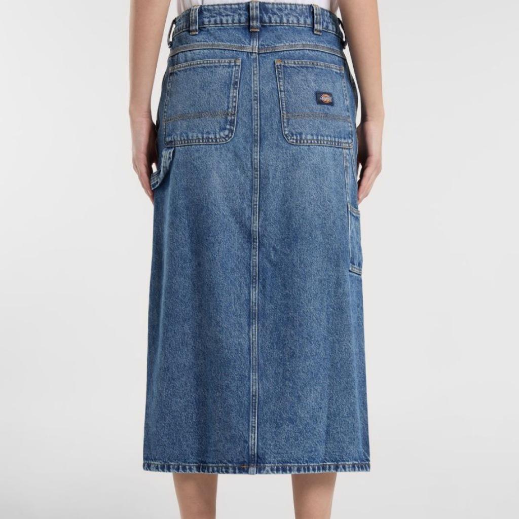 Dickies Model Denim Carpenter Skirt Barva Modrý 3/5