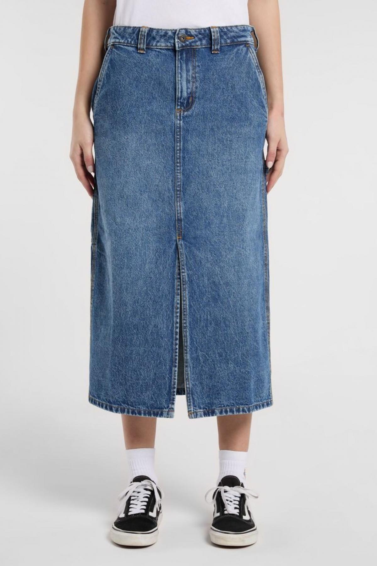 Dickies Model Denim Carpenter Skirt Barva Modrý 5/5