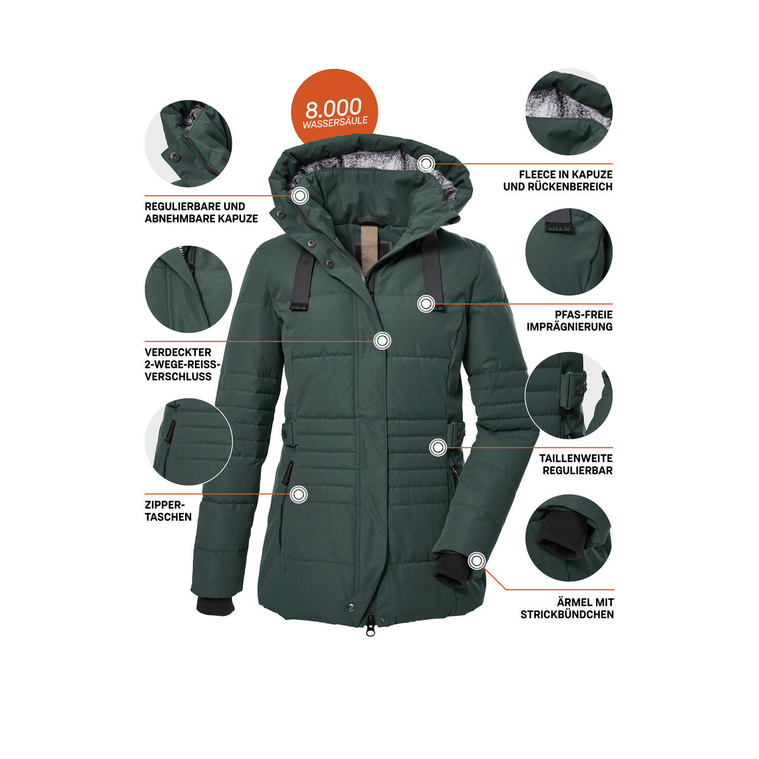 Damen Steppjacke GW 25 5/6