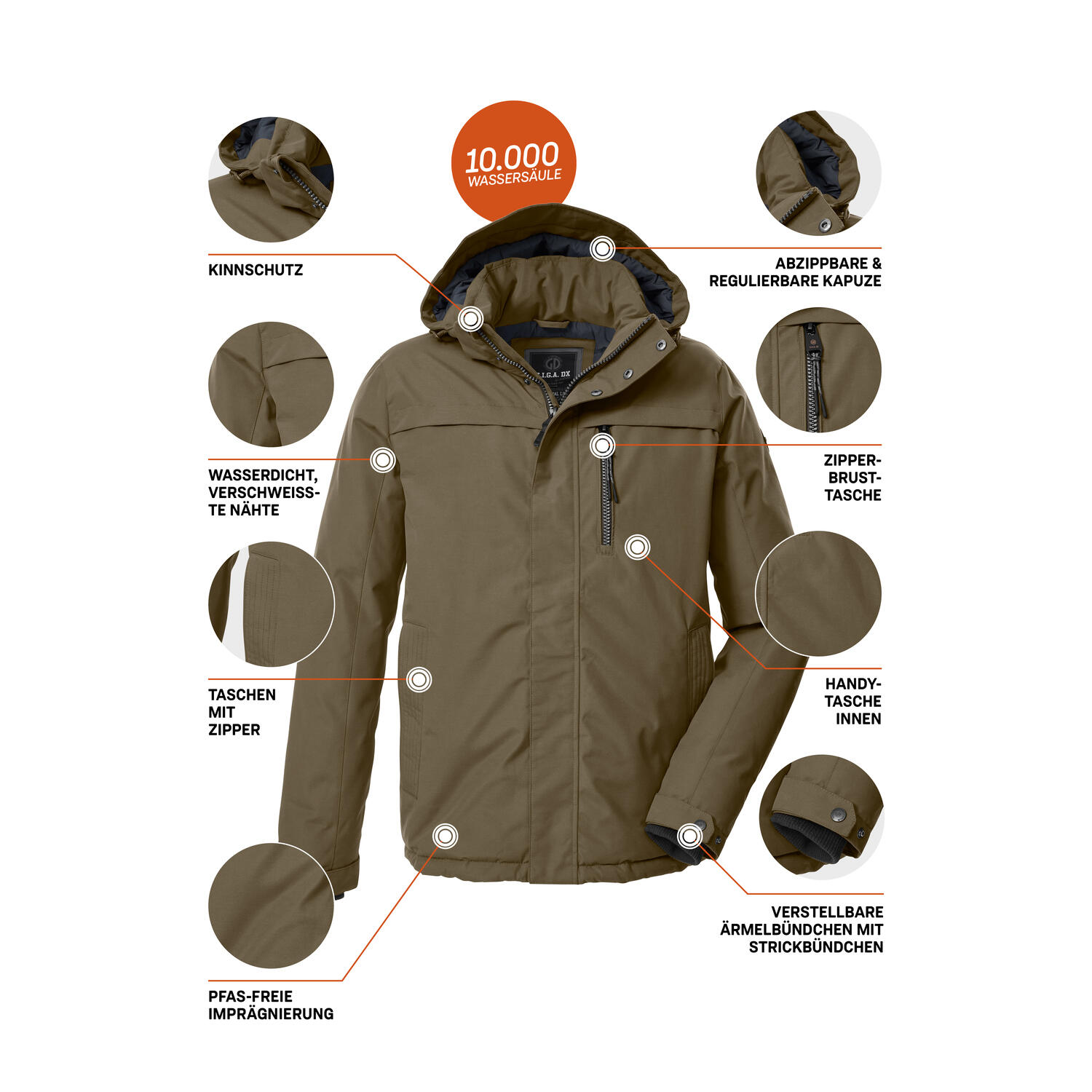 Herren Jacke GW 39 MN JCKT 5/6