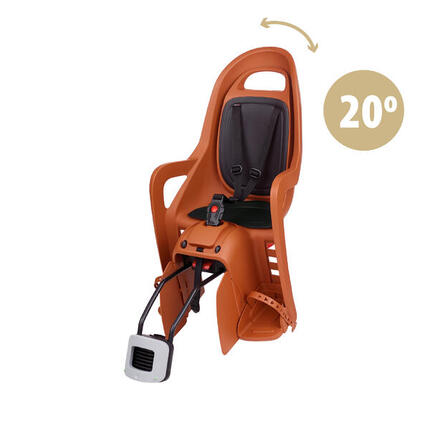 Siège vélo arrière inclinable pour cadre Groovy Marron