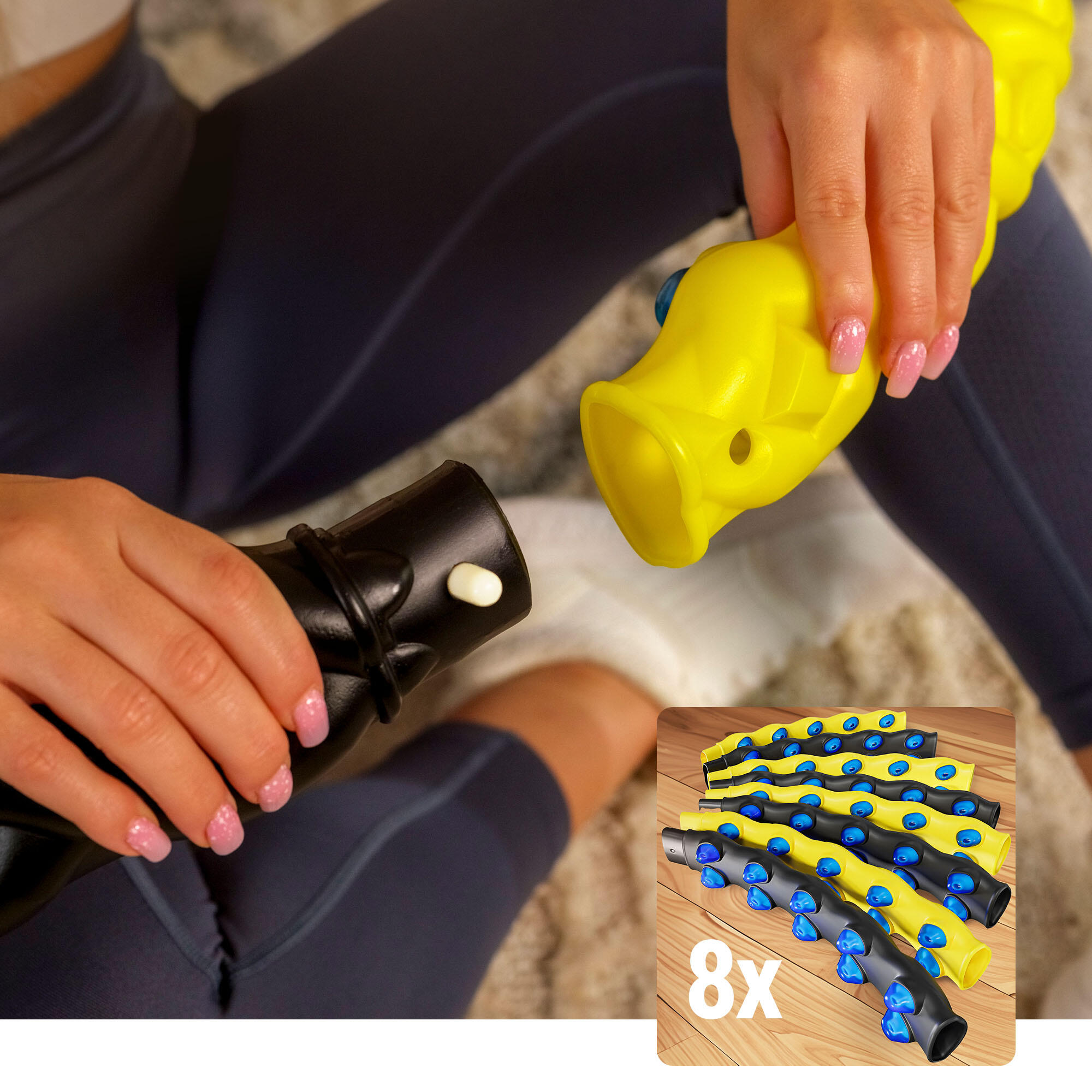 Hula-hop s 80 magnetickými kuličkami - cvičební obruč 7/7