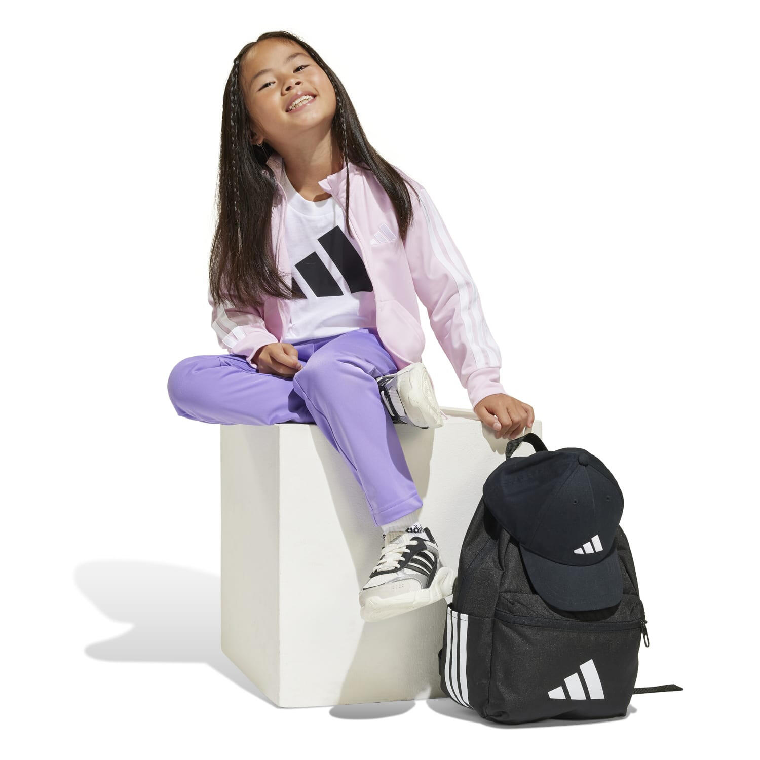 Ensemble de survêtement 3S Rose et Violet Fille 4/5
