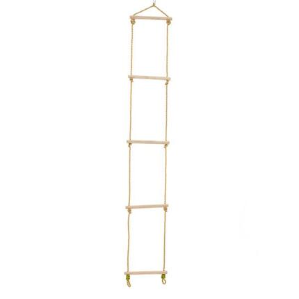 Échelle corde 5 barreaux pour portique bois H190-250cm