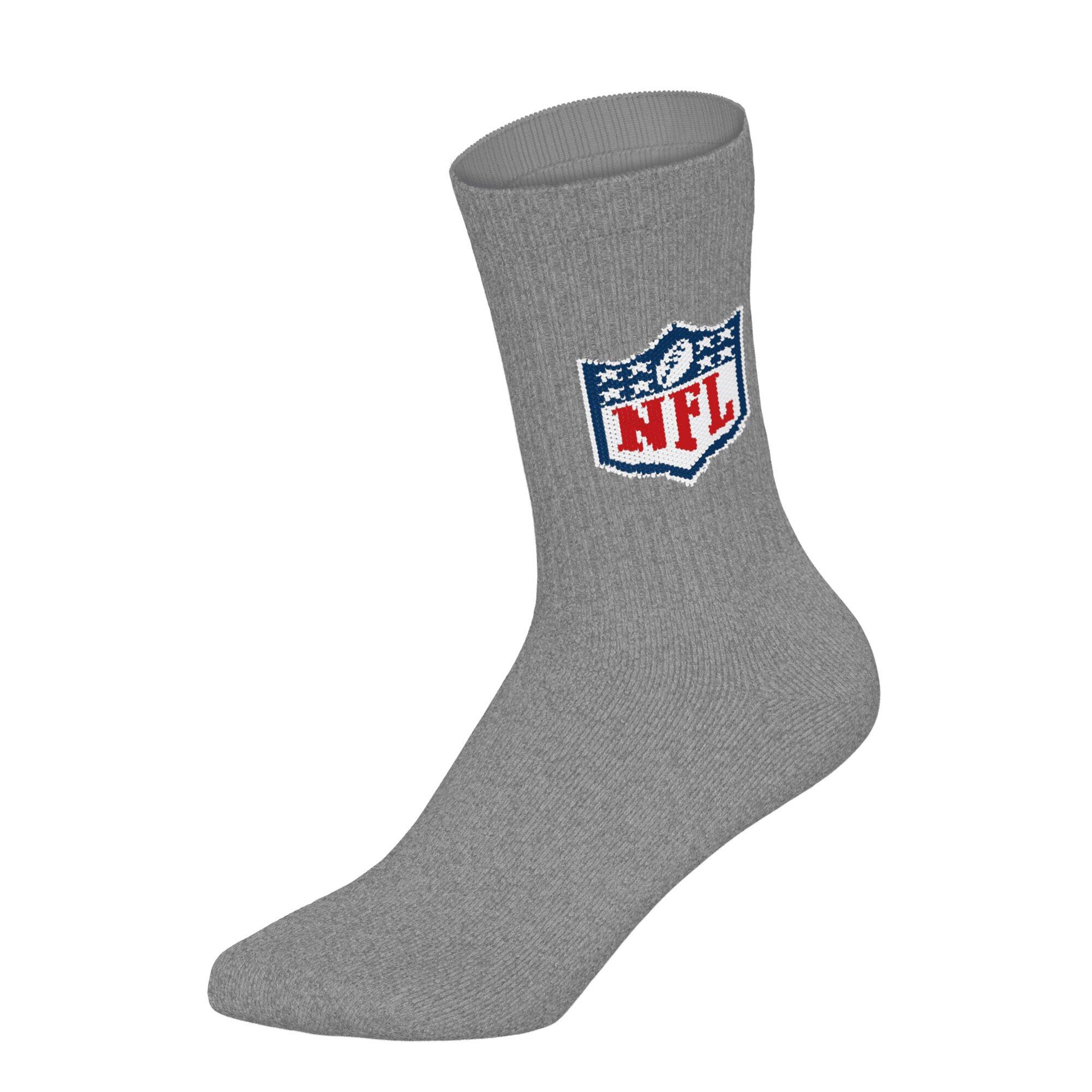 Calcetines Unisex Paquete de 3 Elástico-NFL SHIELD 3Pack Crew Socks 3/5