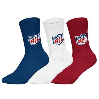 Socken Unisex 3er Pack Stretch-NFL SHIELD 3Pack Crew Socks