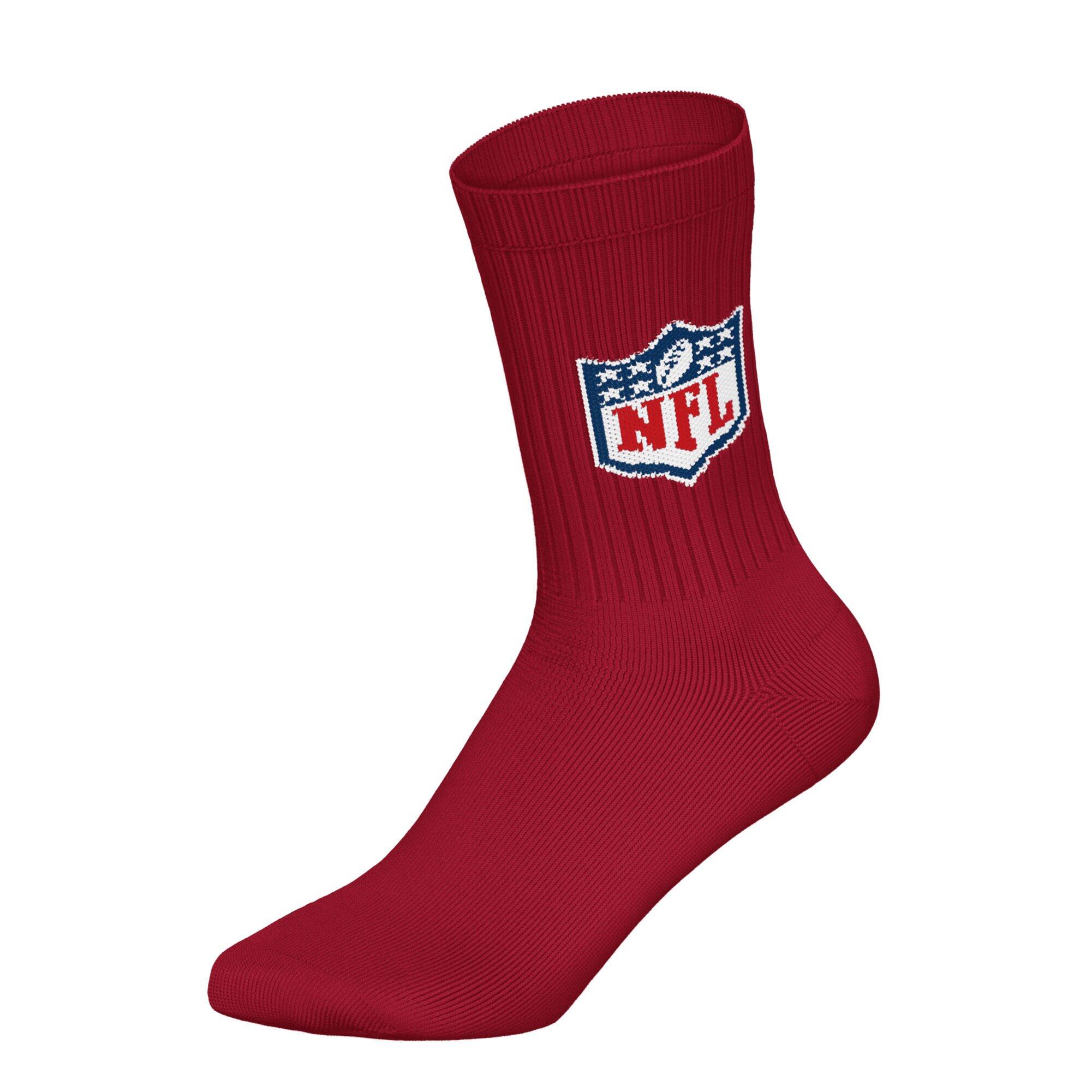 Calcetines Unisex Paquete de 3 Elástico-NFL SHIELD 3Pack Crew Socks 4/4