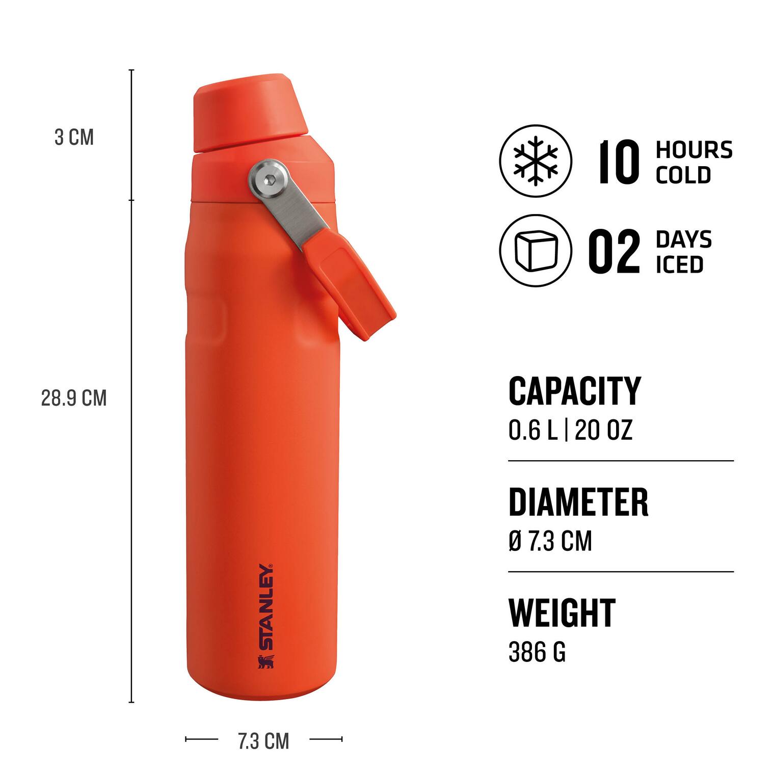 Aerolight IceFlow Water Bottle Fast Flow 0.6L 2/7