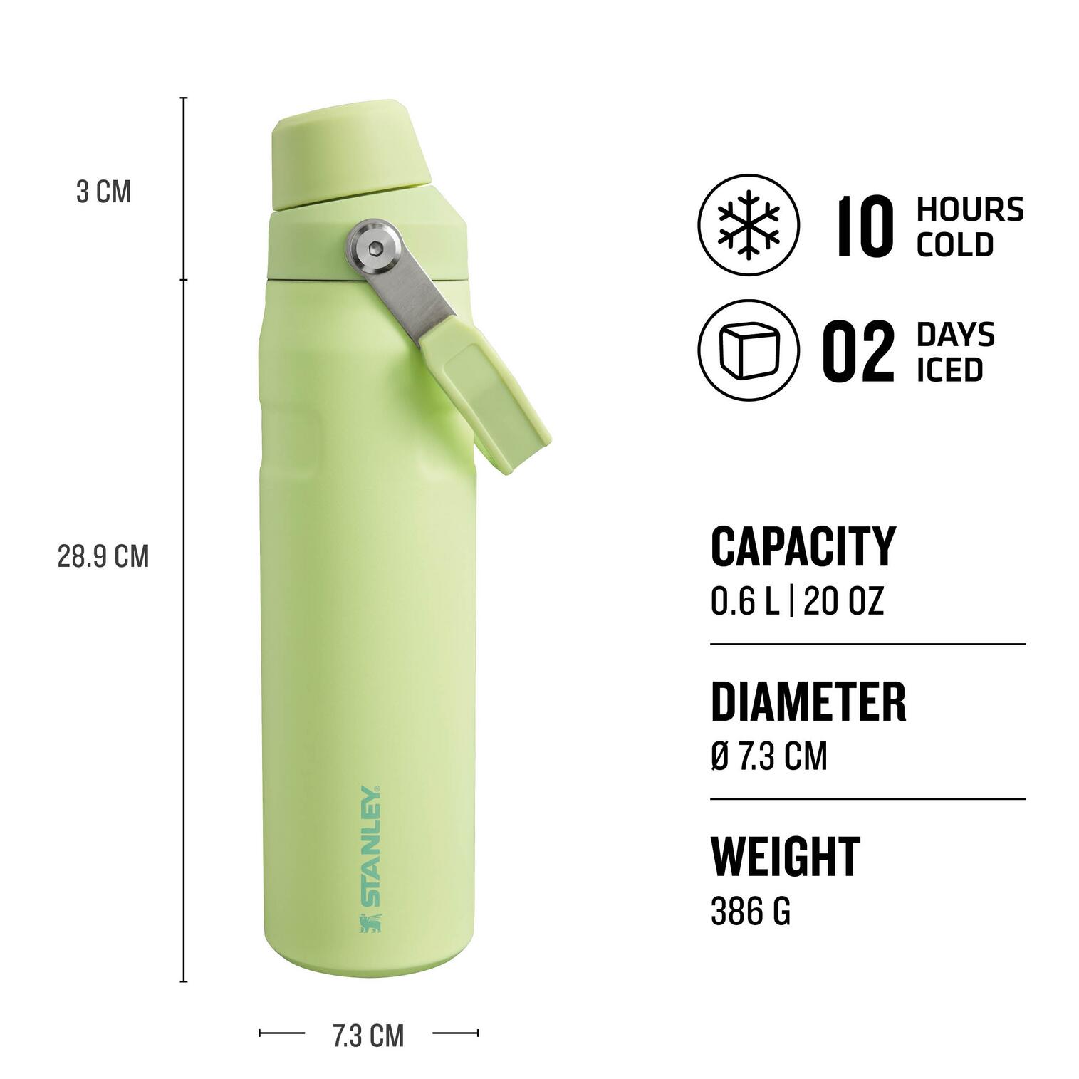 Bouteille D'Eau Isotherme ICEFLOW™ FAST FLOW 0,6L - Trek - Fitness - Thermos 2/8