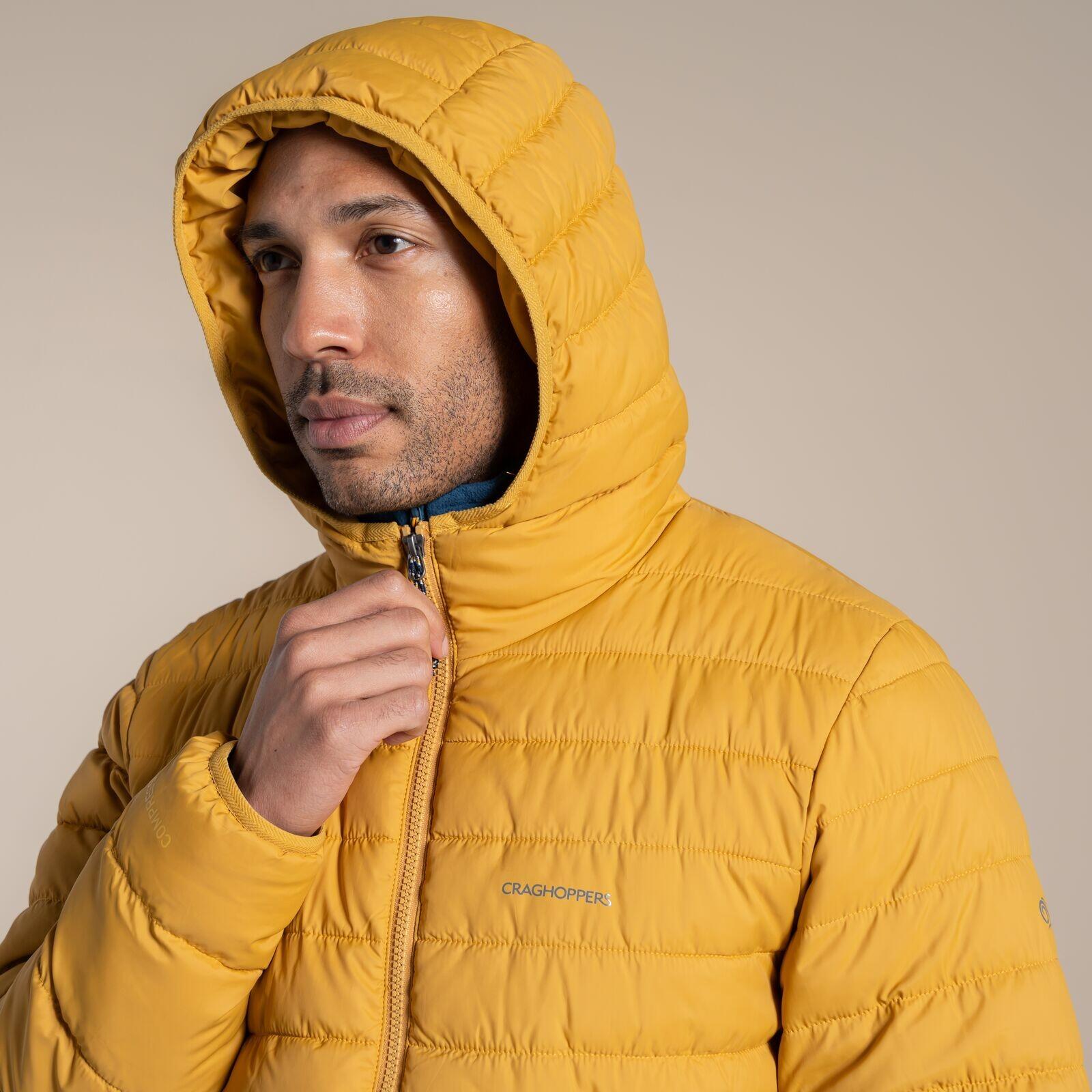 Giacca da uomo imbottita trapuntata Compresslite con cappuccio 7/7