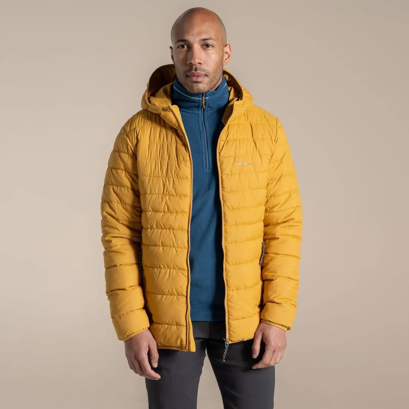 Chaqueta aislante pespunteada con capucha Compresslite para hombre 4/7