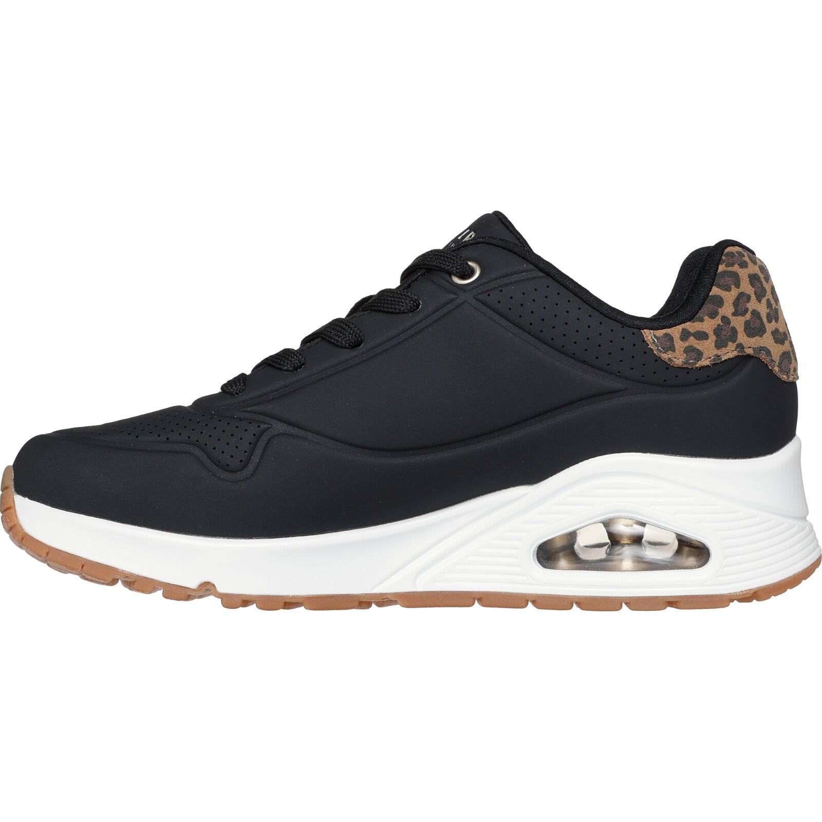 Y Elegante Baskets FEMME Skechers Uno Air Jungle Nite NOIR 5/5