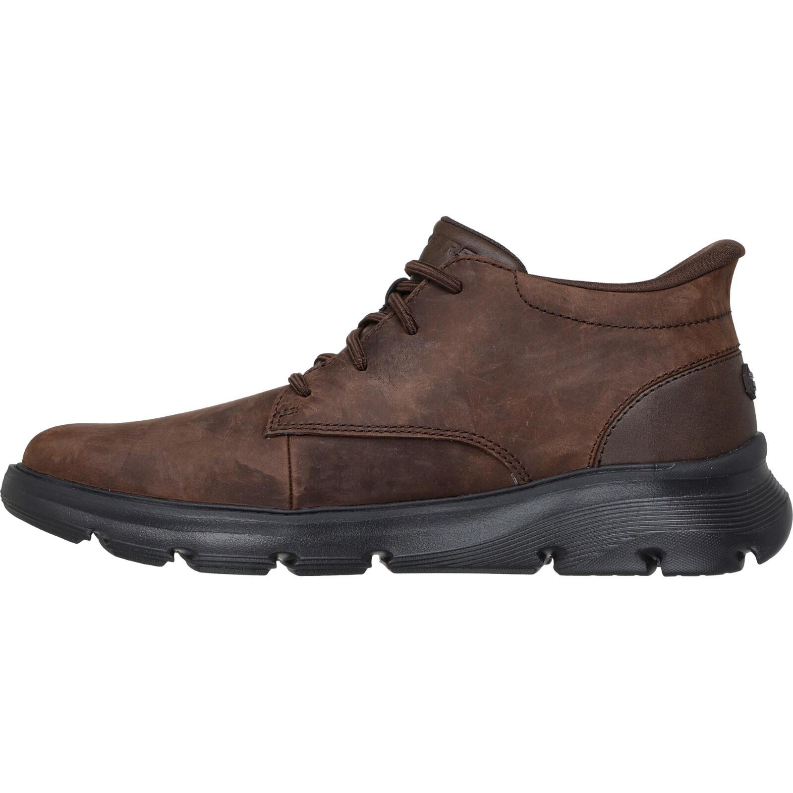 Botines Skechers Hombre Garza - Ridley Marrón Oscuro 5/5