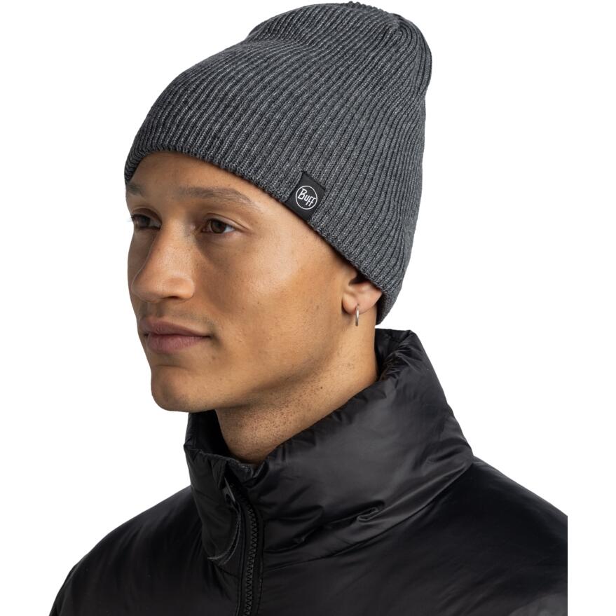Gorro Knitted & Full Fleece Unisex Buff Gris 3/7