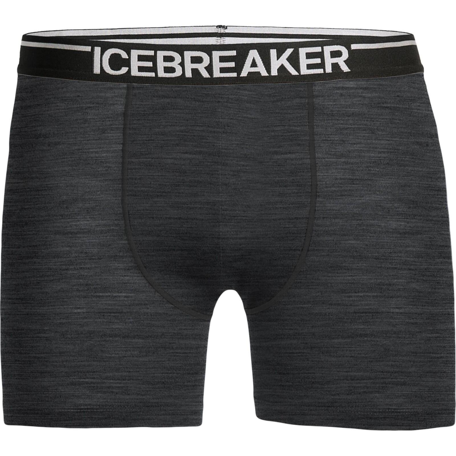 Icebreaker Anatomica Boxer Shorts-Jet Heather 7/7