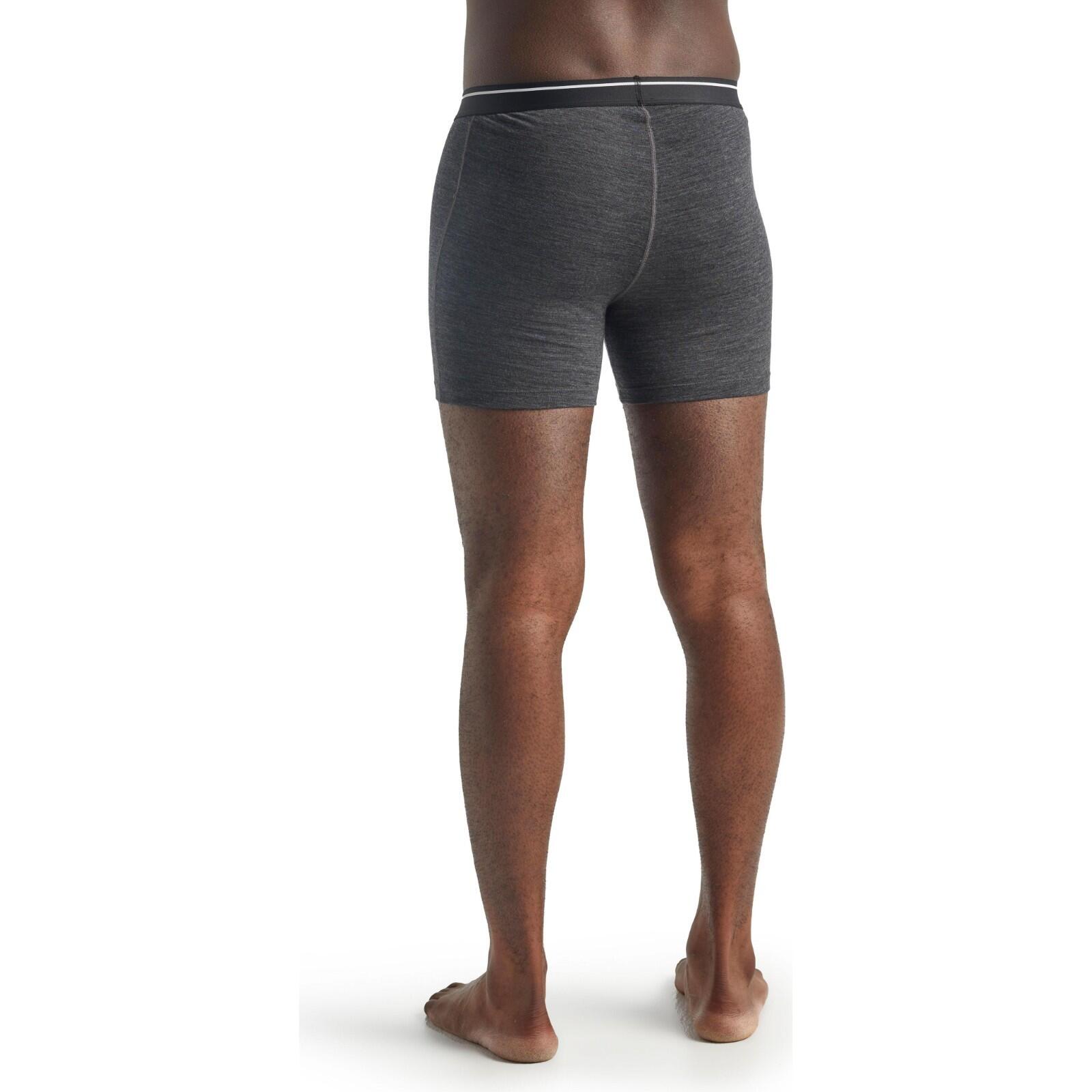 Icebreaker Anatomica Boxer Shorts-Jet Heather 4/7