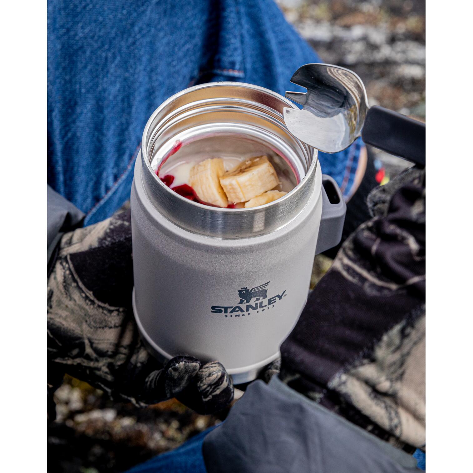 Boîte Alimentaire Isotherme Inox 0,4L - Trek Vélo Camping + Cuillère-Fourchette 5/8