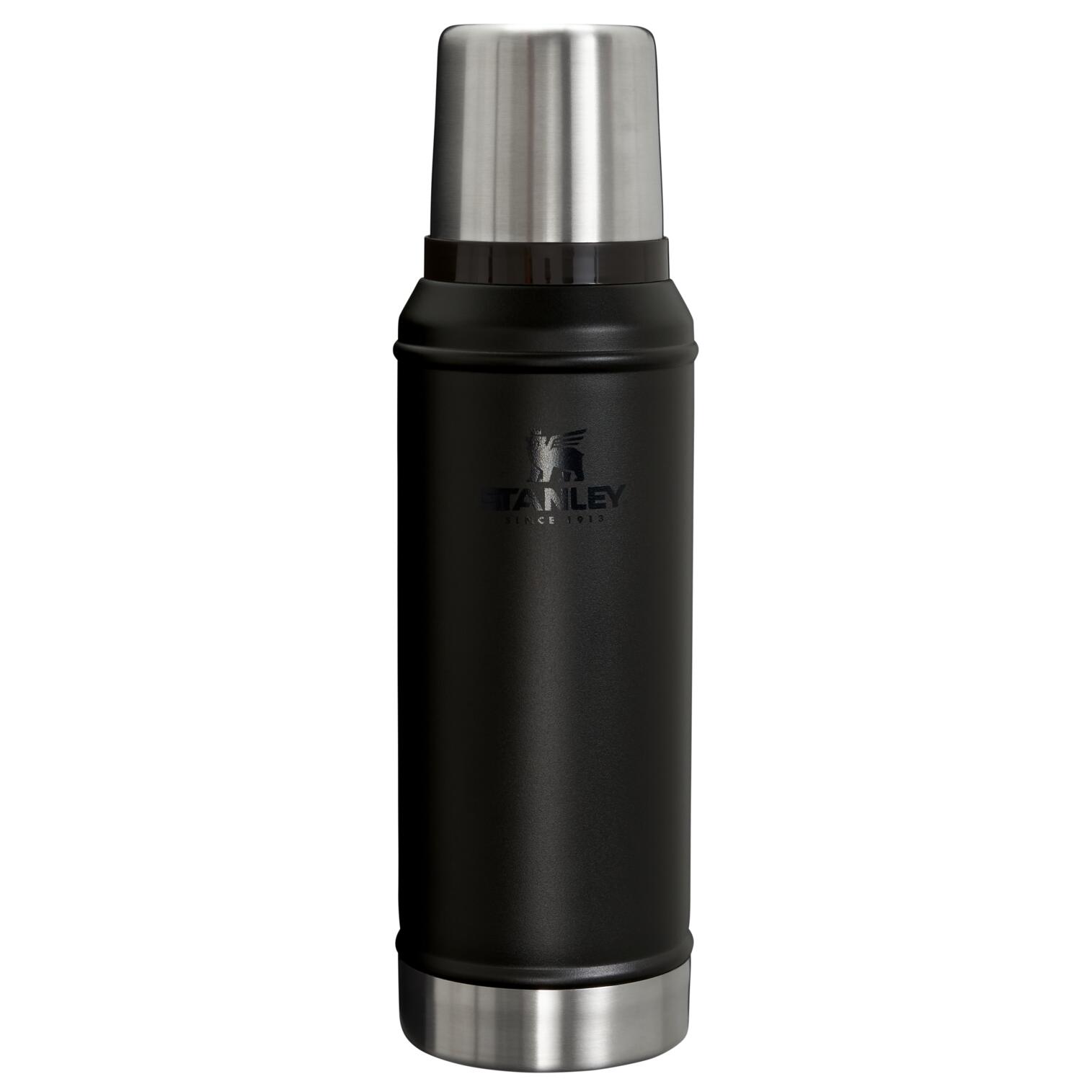 Stanley - Bouteille Isotherme 'classic' 0,94l Trek Vélo Thermos - Chaud/froid Pendant 20h - Bouteille Isotherme - Noir - Taille Unique - Decathlon
