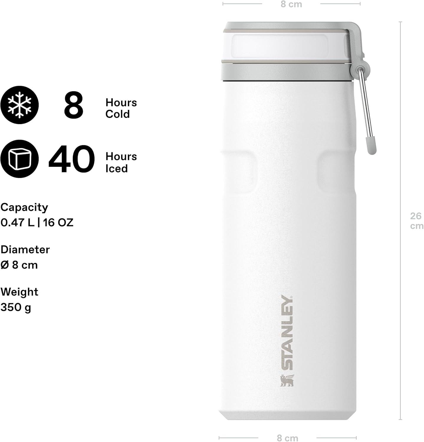 Bouteille D'Eau IceFlow™ 0,47L Isotherme - Gourde Avec Poignée - Thermos Fitness 2/6