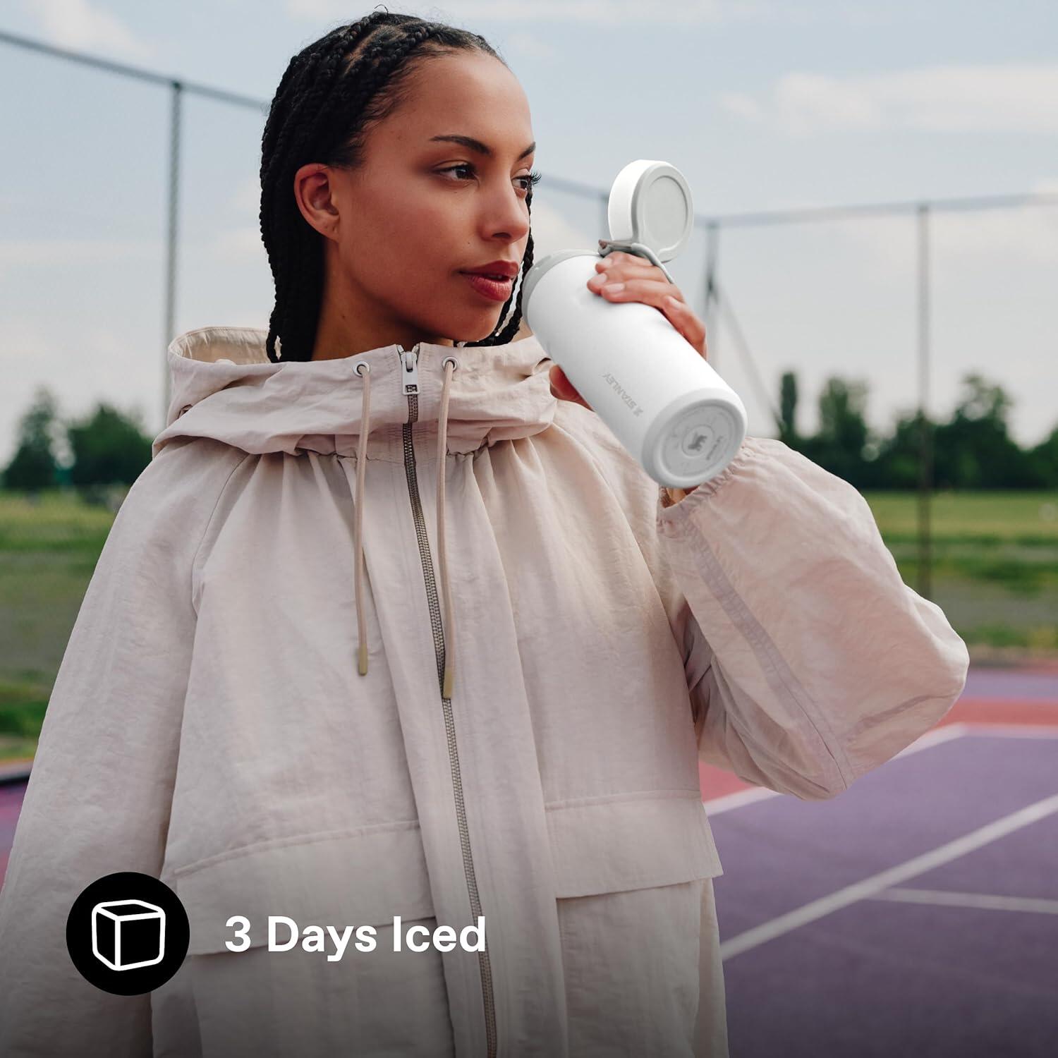 Bouteille D'Eau IceFlow™ 0,47L Isotherme - Gourde Avec Poignée - Thermos Fitness 5/6