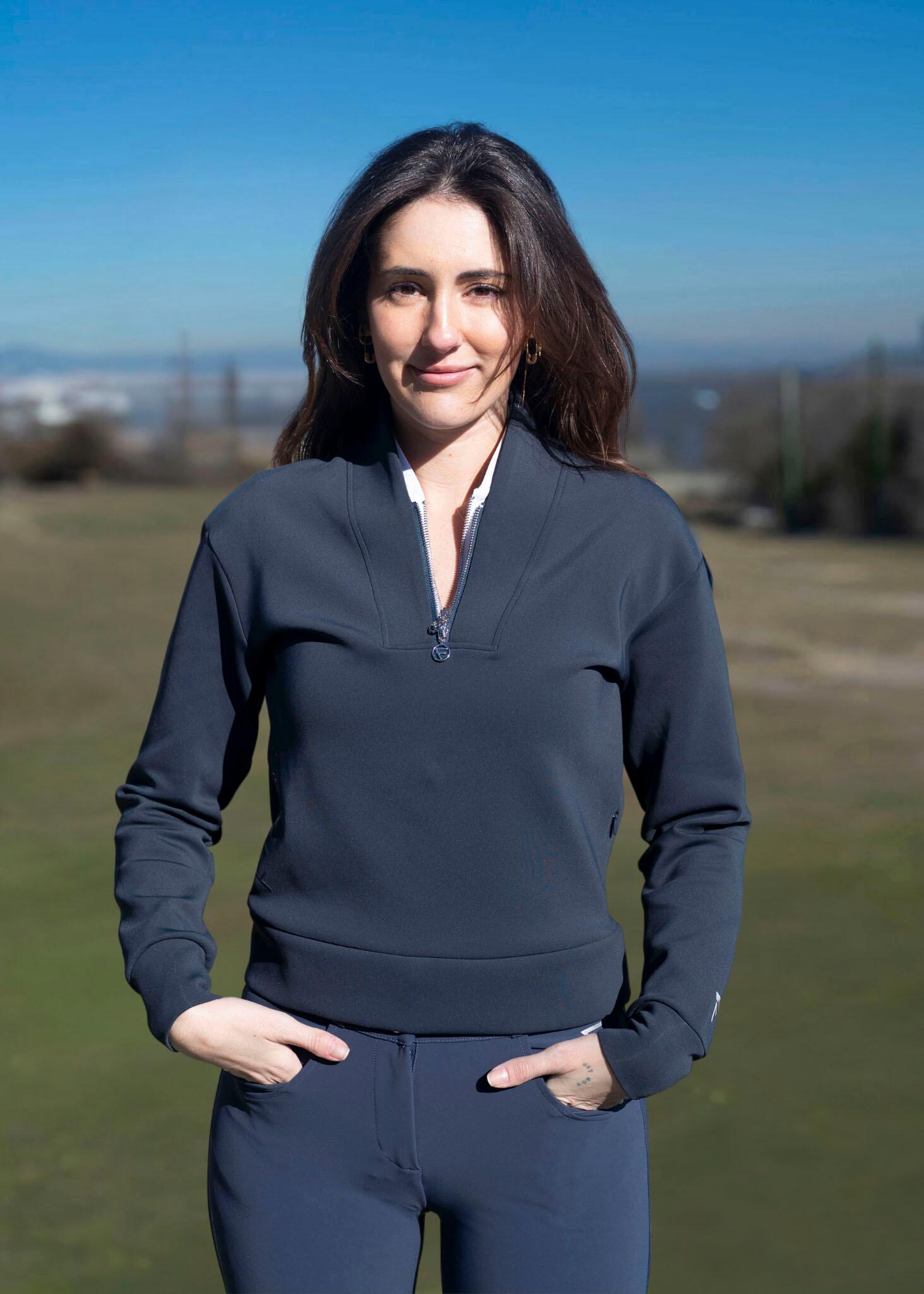 Swinley dames golftrui – Zacht, stretchy, quick-dry half-zip 2/4