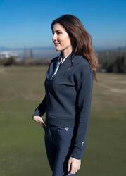 Pull de golf femme Swinley – Doux, stretch, demi-zip séchage rapide